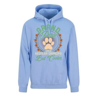 Grandpa Dog Lover Grandpaw Cooler Grandpa Grand Paw Cute Gift Unisex Surf Hoodie