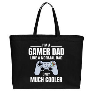 Gamer Dad Like A Normal Dad - Video Game Father Cotton Canvas Jumbo Tote