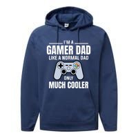 Gamer Dad Like A Normal Dad - Video Game Father Performance Fleece Hoodie