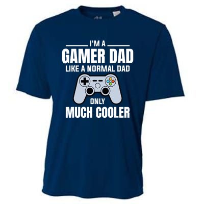 Gamer Dad Like A Normal Dad - Video Game Father Cooling Performance Crew T-Shirt