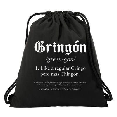 Gringon Definition Like A Regular Gringo Funny Drawstring Bag