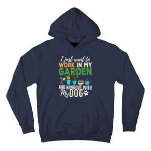 Gardening Dog Lover Gardener Garden Pet Gift Plants Tall Hoodie