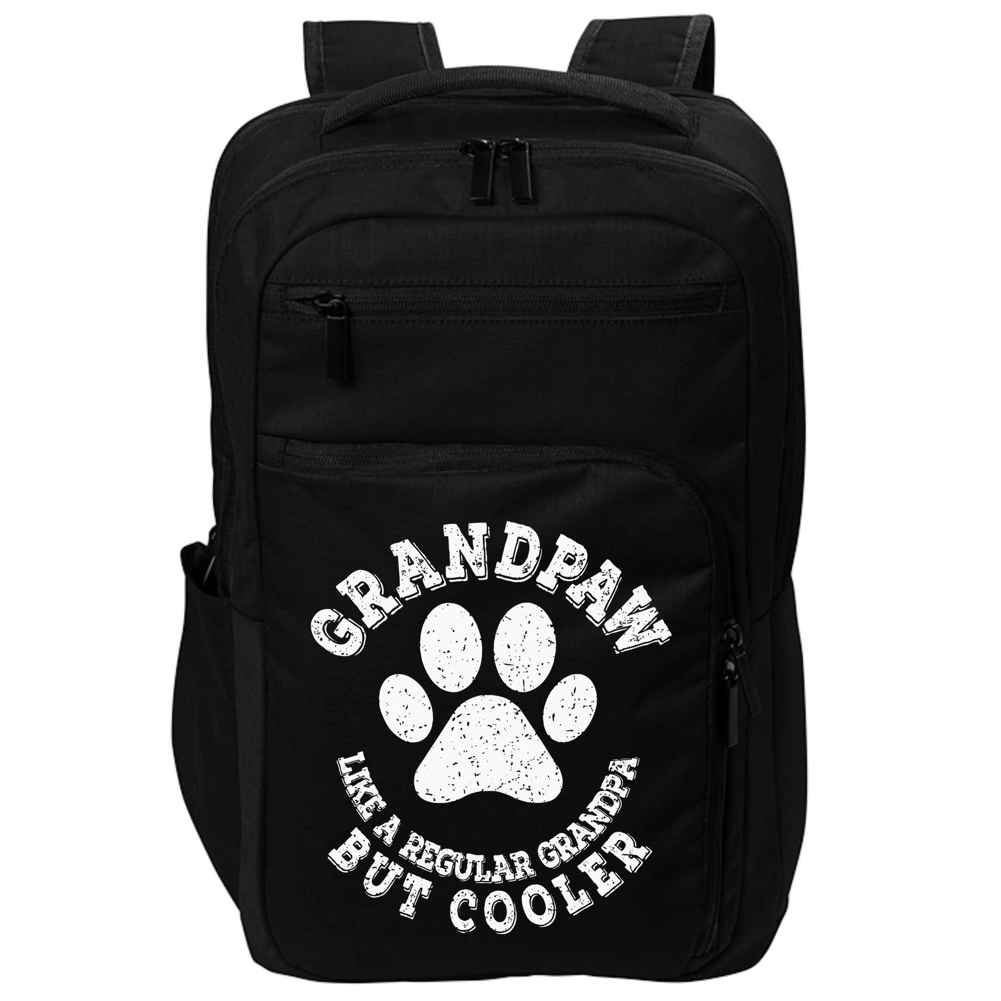 Grandpaw Dog Lover Best Grandpa Grand Paw Print Grandfather Impact Tech Backpack