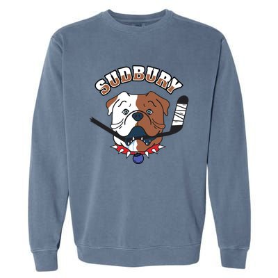 Great Design Letterkenny SHORESY Sudbury Blueberry Bulldogs #69 Captain Sweater Garment-Dyed Sweatshirt