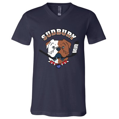 Great Design Letterkenny SHORESY Sudbury Blueberry Bulldogs #69 Captain Sweater V-Neck T-Shirt