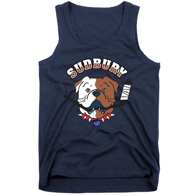 Great Design Letterkenny SHORESY Sudbury Blueberry Bulldogs #69 Captain Sweater Tank Top