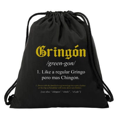 Gringon Definition Like A Regular Gringo Drawstring Bag