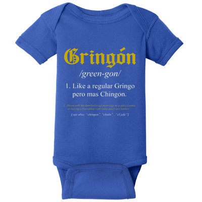 Gringon Definition Like A Regular Gringo Baby Bodysuit