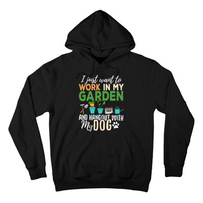 Gardening Dog Lover Gardener Garden Pet Gift Plants Hoodie