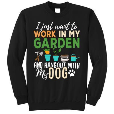 Gardening Dog Lover Gardener Garden Pet Gift Plants Sweatshirt