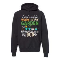 Gardening Dog Lover Gardener Garden Pet Gift Plants Premium Hoodie