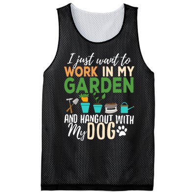 Gardening Dog Lover Gardener Garden Pet Gift Plants Mesh Reversible Basketball Jersey Tank