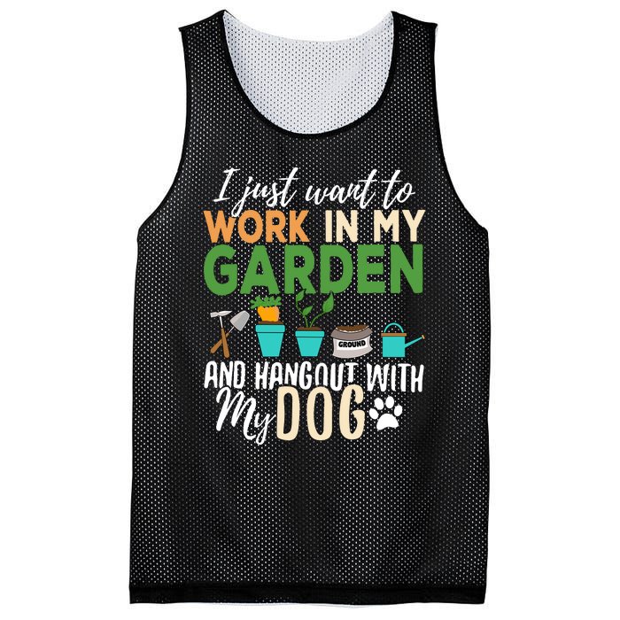 Gardening Dog Lover Gardener Garden Pet Gift Plants Mesh Reversible Basketball Jersey Tank