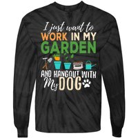 Gardening Dog Lover Gardener Garden Pet Gift Plants Tie-Dye Long Sleeve Shirt