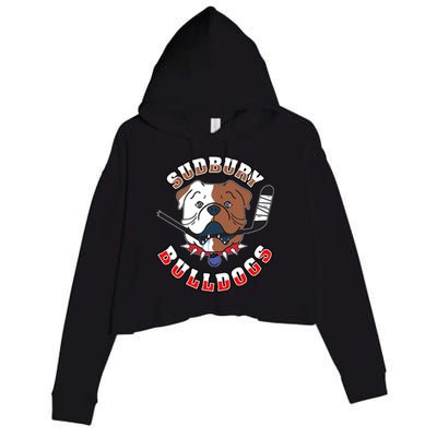 Great Design Letterkenny SHORESY 69 Sudbury Blueberry Bulldogs Crop Fleece Hoodie