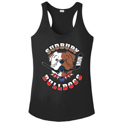 Great Design Letterkenny SHORESY 69 Sudbury Blueberry Bulldogs Ladies PosiCharge Competitor Racerback Tank