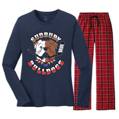 Great Design Letterkenny SHORESY 69 Sudbury Blueberry Bulldogs Women's Long Sleeve Flannel Pajama Set 