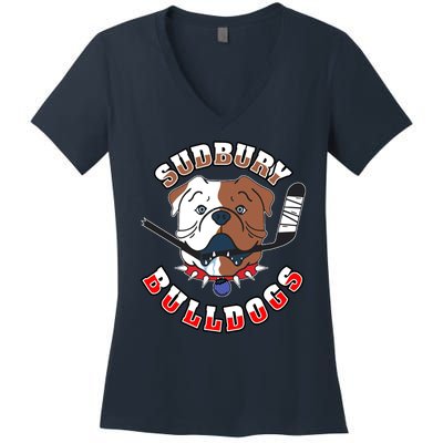 Great Design Letterkenny SHORESY 69 Sudbury Blueberry Bulldogs Women's V-Neck T-Shirt