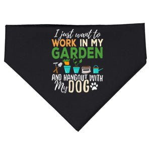 Gardening Dog Lover Gardener Garden Pet Gift Plants USA-Made Doggie Bandana