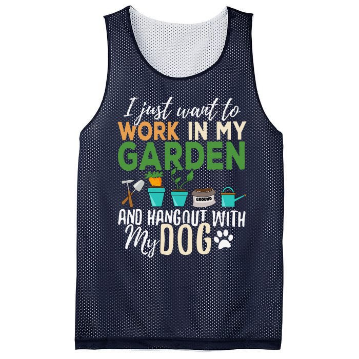 Gardening Dog Lover Gardener Garden Pet Gift Plants Mesh Reversible Basketball Jersey Tank