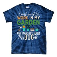 Gardening Dog Lover Gardener Garden Pet Gift Plants Tie-Dye T-Shirt