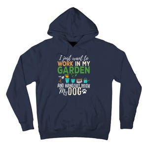 Gardening Dog Lover Gardener Garden Pet Gift Plants Tall Hoodie