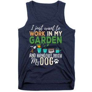 Gardening Dog Lover Gardener Garden Pet Gift Plants Tank Top