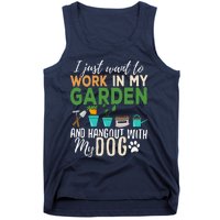 Gardening Dog Lover Gardener Garden Pet Gift Plants Tank Top