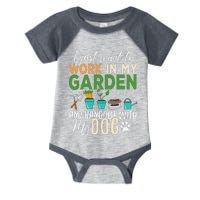 Gardening Dog Lover Gardener Garden Pet Gift Plants Infant Baby Jersey Bodysuit