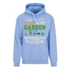 Gardening Dog Lover Gardener Garden Pet Gift Plants Unisex Surf Hoodie