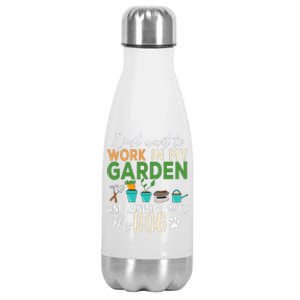 Gardening Dog Lover Gardener Garden Pet Gift Plants Stainless Steel Insulated Water Bottle