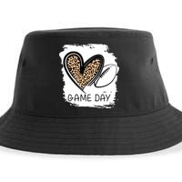 Game Day Leopard Football Fan Cute Heart Sustainable Bucket Hat