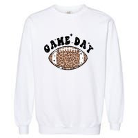 Game Day Leopard Football Garment-Dyed Sweatshirt