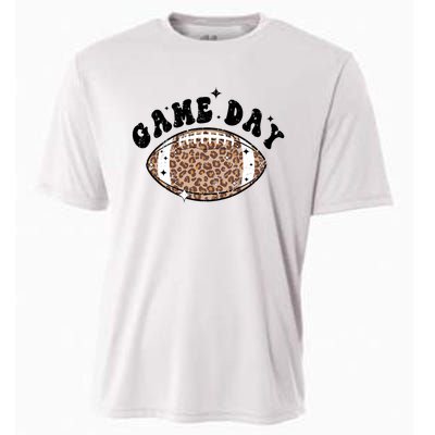 Game Day Leopard Football Cooling Performance Crew T-Shirt