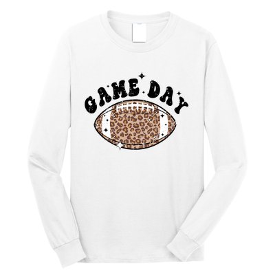 Game Day Leopard Football Long Sleeve Shirt