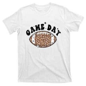 Game Day Leopard Football T-Shirt