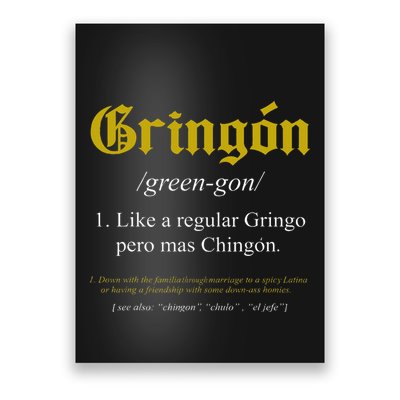 Gringon Definition Like A Regular Gringo Poster