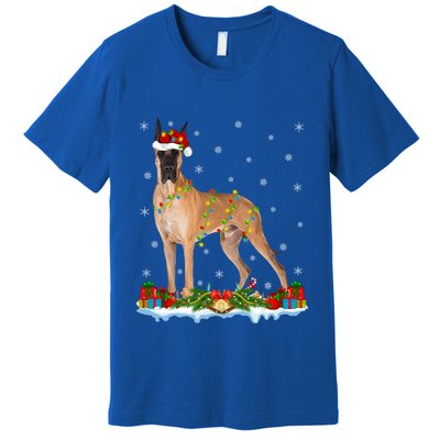 Great Dane Lover Family Matching Santa Great Dane Christmas Funny Gift Premium T-Shirt