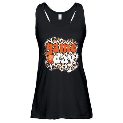 Game Day Leopard Basketball Game Day Ladies Essential Flowy Tank