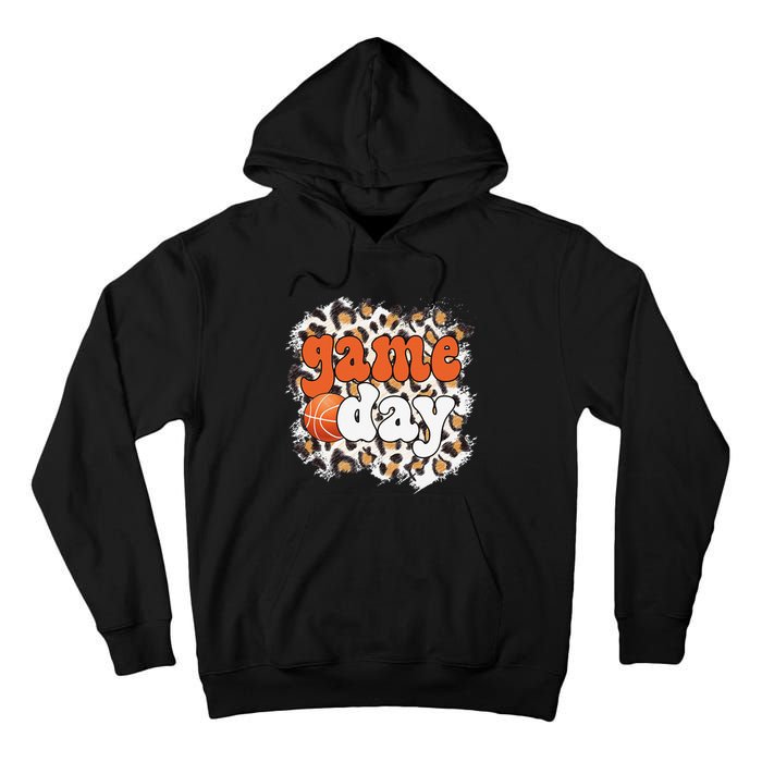 Game Day Leopard Basketball Game Day Tall Hoodie