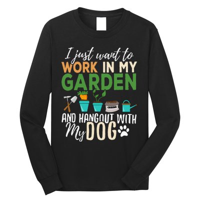 Gardening Dog Lover Gardener Garden Pet Long Sleeve Shirt