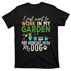 Gardening Dog Lover Gardener Garden Pet T-Shirt