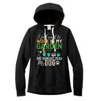 Gardening Dog Lover Gardener Garden Pet Women's Fleece Hoodie