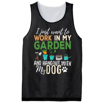 Gardening Dog Lover Gardener Garden Pet Mesh Reversible Basketball Jersey Tank