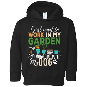 Gardening Dog Lover Gardener Garden Pet Toddler Hoodie