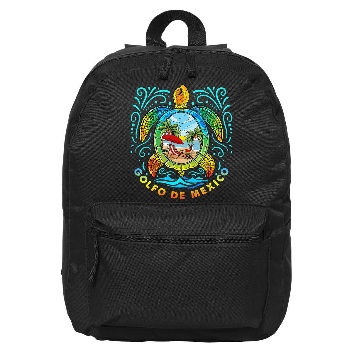 Golfo De Mexico Viva Mexico Gulf Of Mexico 16 in Basic Backpack
