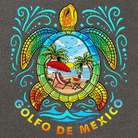 Golfo De Mexico Viva Mexico Gulf Of Mexico Cotton Canvas Backpack