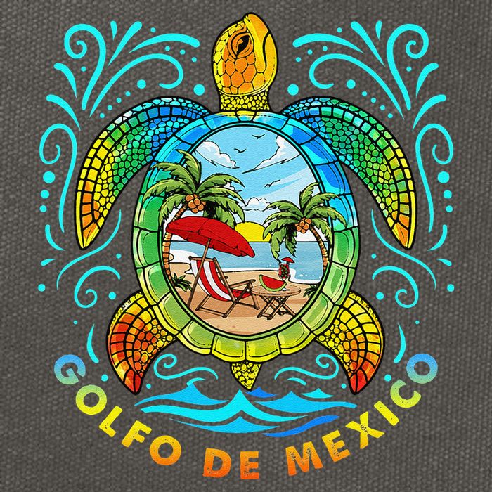 Golfo De Mexico Viva Mexico Gulf Of Mexico Cotton Canvas Backpack