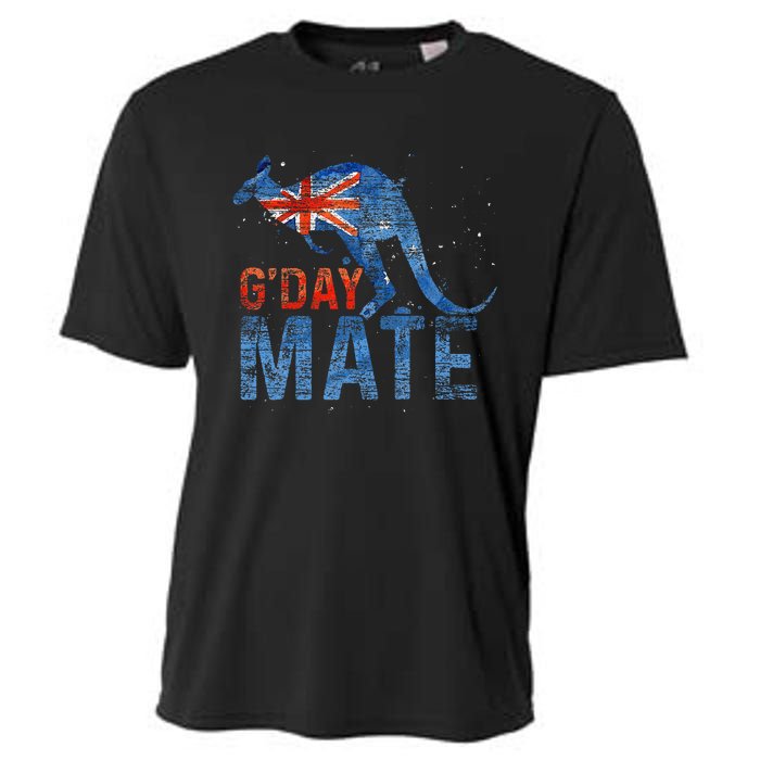 G Day Mate Kangaroo Aussie Animal Australia Flag Australia Cooling Performance Crew T-Shirt