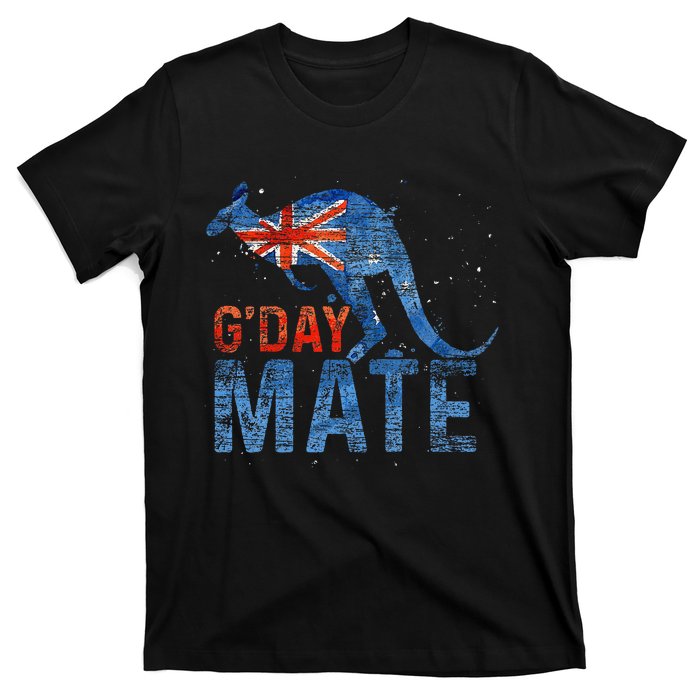 G Day Mate Kangaroo Aussie Animal Australia Flag Australia T-Shirt